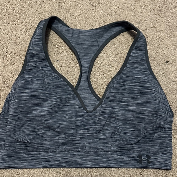 Under Armour Women's Charcoal Sports Bra - Picture 1 of 4
